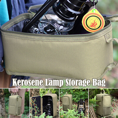 #ad Outdoor Camping Kerosene Lamp Storage Bag Oxford Cloth Wear Resistant Bag $12.65