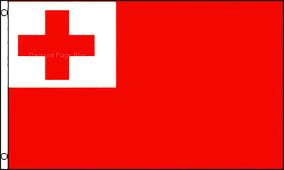 #ad 3x5 Tonga Flag Kingdom Banner South Pacific Island Pennant 100D $8.88