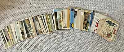 #ad SUPER COOL Lot of 22 Random Vintage Postcards from Early 1900s Some w Postmarks $28.00