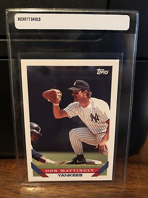 #ad 1993 Topps Pre Production Don Mattingly Baseball Card #32 Nm Mint FREE SHIPPING $2.00