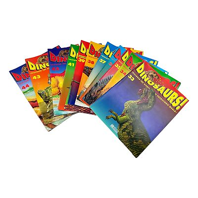 #ad Dinosaurs Magazine Lot 12 Issues Atlas Partworks Vol 33 to 44 1993 $79.95