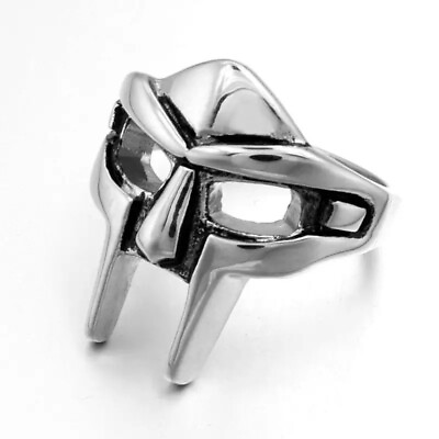 #ad MF DOOM Mask Gladiator Style Ring One Size Ring Hip Hop Classic Accessory $9.99