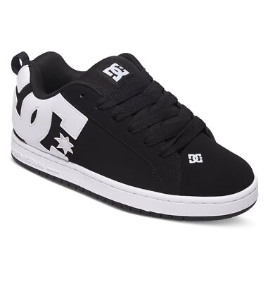 #ad DC Shoes Men#x27;s Court Graffik Skateboarding Sneaker Low Black White 100539 AU $79.99