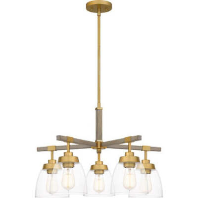 #ad Quoizel Burkett 5 Light 25 inch Light Gold Chandelier Ceiling Light BKT5024LG $224.99