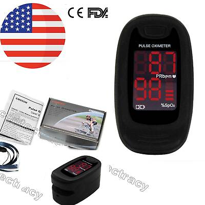 #ad Finger Pulse Oximeter Portable Heart Rate SPO2 Monitor Blood Oxygen Meter Sensor $8.99