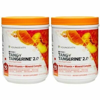 #ad Youngevity Beyond Tangy Tangerine 2.0 Citrus Peach Fusion canister 2 Pack $131.95