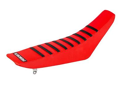 #ad Honda Ribbed Gripper Seat Cover CRF 250 2014 2017 450 R 2013 16 Red Black GBP 65.98