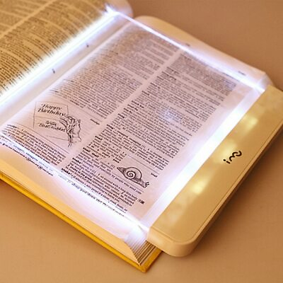 #ad LED Book Reader Light Portable Flat Panel Travel Reading Lamp $19.95