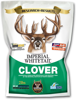 #ad Whitetail Institute Imperial Clover Deer Food Plot Seed for Spring or Fall Pl... $20.99