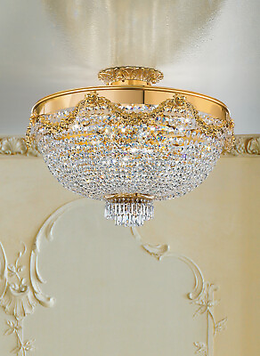 #ad Ceiling Of Luxury Crystal Design Classic Gold 18 Lights MS 249 $22652.10