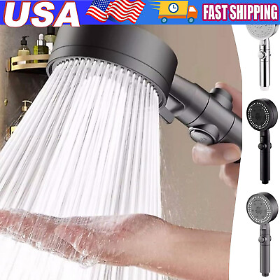 #ad High Pressure Shower Head Multi Functional Hand Held Sprinkler With 5 Modes New $5.98
