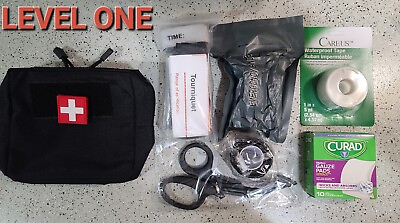 #ad BLACK IFAK PACK. FILLED WITH TRAUMA FIRST AID SUPPLIES FOR ON THE GO. SAFETY IFA $25.99