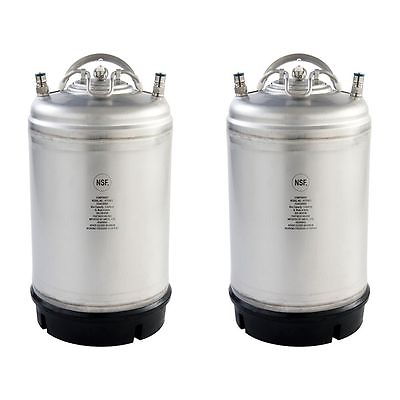 #ad 2 Pack NEW 3 Gallon Ball Lock Kegs for Homebrew Cold Brew Coffee Nitro Coffee $165.95