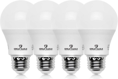 #ad GREAT EAGLE LIGHTING CORPORATION A19 LED Light Bulb 9W 60W Equivalent UL 2700K $11.32