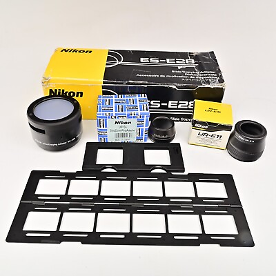 #ad Nikon ES E28 Slide Copying Adapter W Nikon UR 4 amp; UR 11 For Coolpix Near Mint $39.99