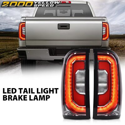 #ad LED Rear Tail Lights Fit For 2016 2017 2018 GMC Sierra 1500 Tail Lamp Leftamp;Right $215.30