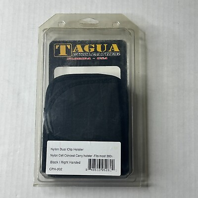 #ad Tagua Nylon Dual Clip Holster Fits Most 380s CPH 002 Black Right Handed $19.99
