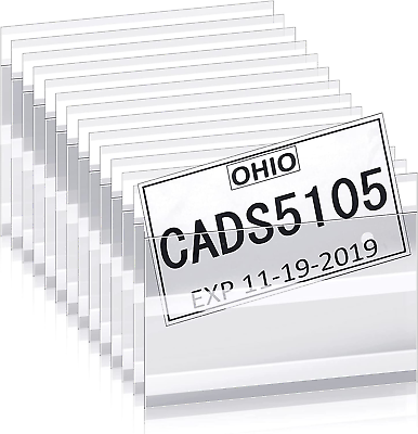 #ad 200PCS Temporary License Plate Temporary Tag Plastic Bags Dealer License Plate $39.71