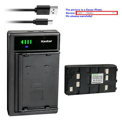 #ad Kastar LED Charger Battery for JVC BN V11U BN V20U BN V22U BN V24U BN V25U $66.99