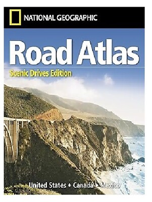 #ad National Geographic Road Atlas 2024 Scenic Drives Travel Map US Canada Mexico $14.80