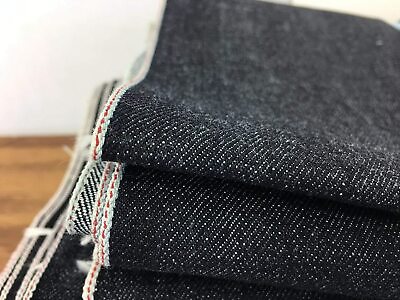 #ad 100% Cotton Red Thread Selvedge American Denim sold by yard Red Fabric by AD $14.99