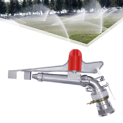 #ad 2quot; Irrigation Spray Gun Sprinkler Gun Large Impact Area Water 360°Adjustable Kit $25.65