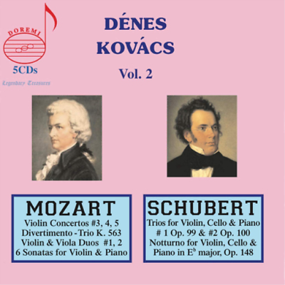 #ad Wolfgang Amadeus Mozart Dénes Kovács Volume 2 CD Box Set UK IMPORT $48.43