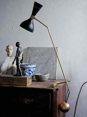 #ad Counterbalance Brass Desk Lamp Mid Century Handmade Adjustable Italian Lamps $391.02