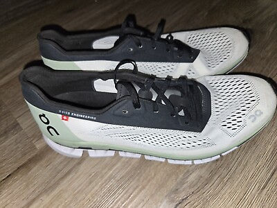#ad On Cloudboom Women#x27;s Running Shoe White Green Black Size 9.5 $42.74