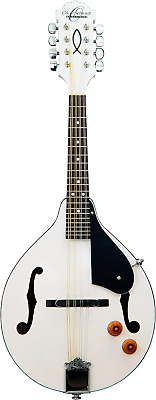 #ad 8 String Mandolin White OM10EWH A U $282.99