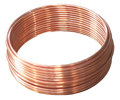 #ad 12 Ga Copper Wire 10 Ft Coil HALF HARD Pure Copper $10.99