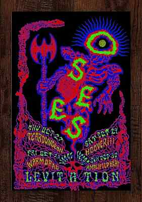 #ad OSEES October 27 30th 2022 Levitation Concert Poster # 125 Print 16x24 $82.17