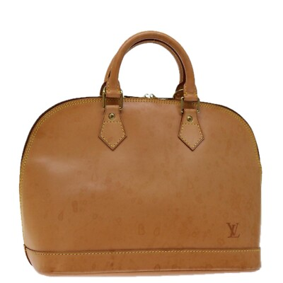 #ad LOUIS VUITTON Nomad leather Alma Hand Bag Beige M85000 LV Auth 68744 $640.00