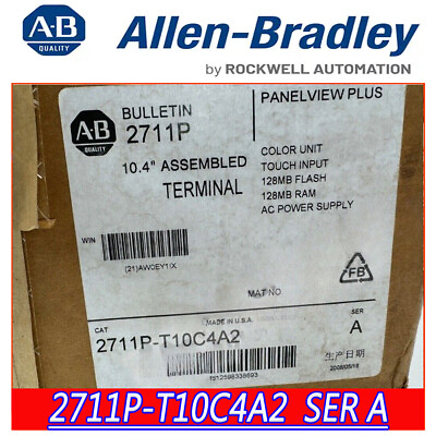 #ad NEW Allen Bradley 2711P T10C4A2 PanelView Plus 1000 Touch Color Terminal $2215.00