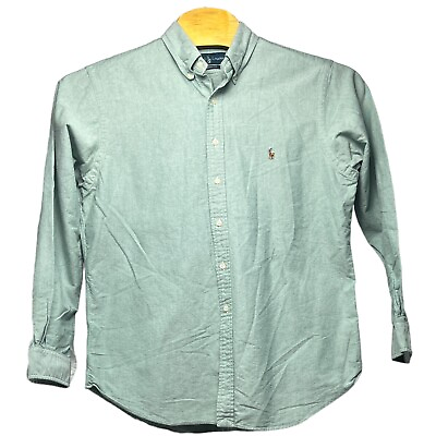 #ad Polo Ralph Lauren Men’s Classic Fit Button Down Oxford Green Size XL $24.99