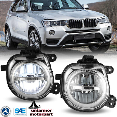 #ad For 11 17 BMW X3 16 18 BMW X1 X4 X5 X6 LED Fog Lights Front Driving Lamps Pair $98.99