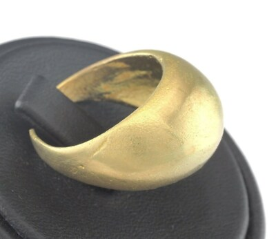 #ad Domed Big Adjustable Ring raw Brass 19mm 9US inner size 3068 $4.20