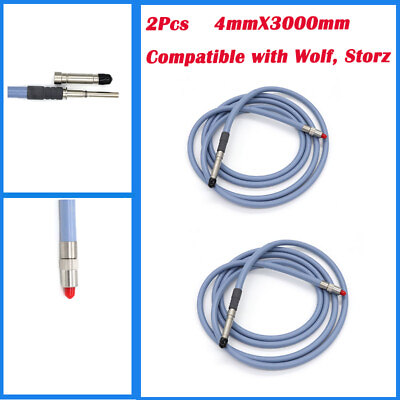 #ad 2Pcs Light Source Endoscope Fiber Optical Cable Storz Wolf Light Guide Bundles $207.00
