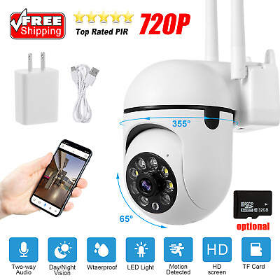 #ad 2.4G WiFi 1080P Wireless Security Camera System Outdoor Home Night Vision Cam $8.35