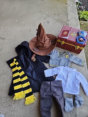 #ad American Girl Doll Harry Potter Clothes Sorting Hat Chest Trunk Chocolate Frog $65.00