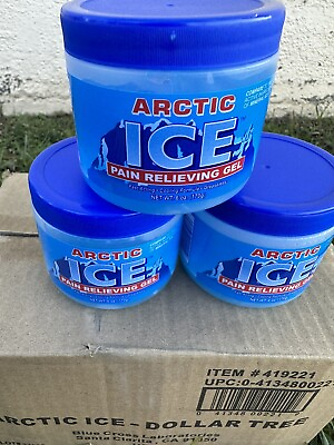 #ad Lot Of 3 ARCTIC ICE Pain Relieving Gel Fast Acting Cooling Formula Greaseless $11.90