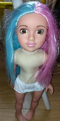 #ad Design A Friend Connie#x27;s Friend Ashleigh Doll Pink amp; Blue Hair GBP 15.00
