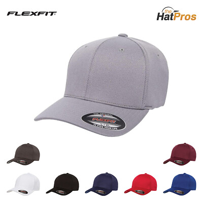 #ad Flexfit Cool and Dry Sport Hat Fitted 6597 Baseball Blank Ball Cap Flex Fit $12.12