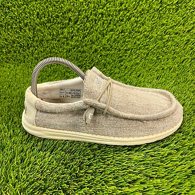 #ad Hey Dude Wally Woven Beige Mens Size 7 Casual Comfort Shoes Loafers 110390500 $39.99