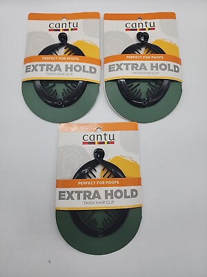 #ad Cantu Extra Hold Thick Hair Clip BRAND Poofs 3 Pack $17.99