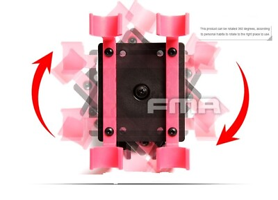 #ad Rotating 12 Ga 4up Light Weight Shotgun Shell Holder Pink for 3 Gun Competition $39.95