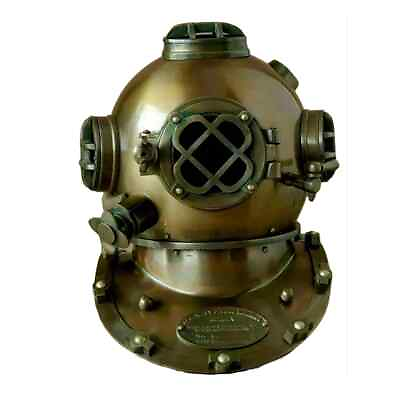 #ad New Diving helmet Brass Scuba US Navy Mark V Deep Sea Marine helmet Divers Divin $196.13