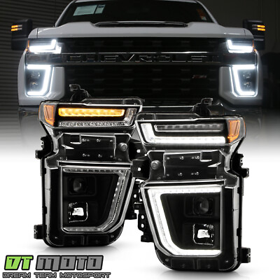 #ad For 2020 2023 Chevy Silverado 2500HD Halogen LED SwitchBack Projector Headlights $528.99