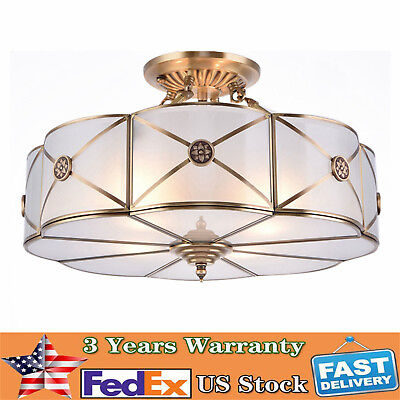 #ad Tiffany Style Pendant Light Ceiling Lamp Glass Chandelier Bedroom Fixture $94.05