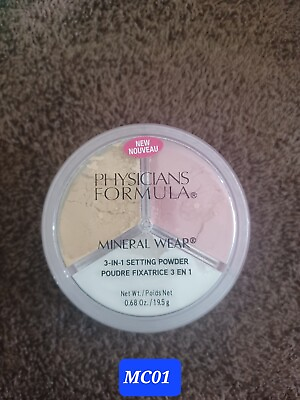 #ad Physicians Formula Mineral Wear 3 in 1 Setting Powder Set Bright Bake Sealed NEW $9.99